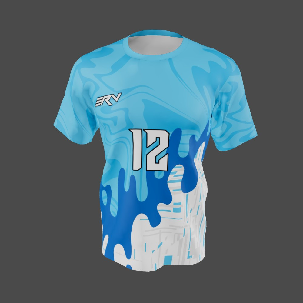 Jersey Basket Abstract Biru