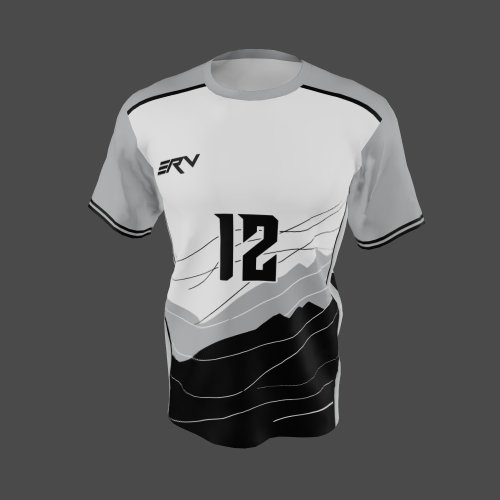 Jersey Basket Modern Abu-abu Hitam