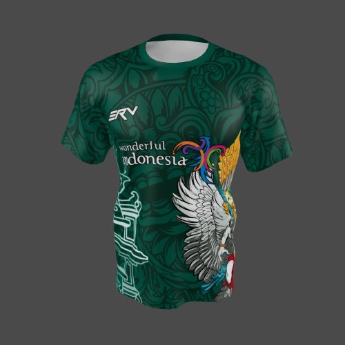 Jersey Futsal Barong Wonderful Indonesia Hijau