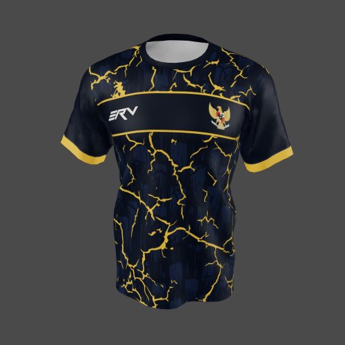 Jersey Futsal Geometric Petir Emas
