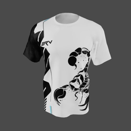 Jersey Gaming Kalajengking Hitam Putih