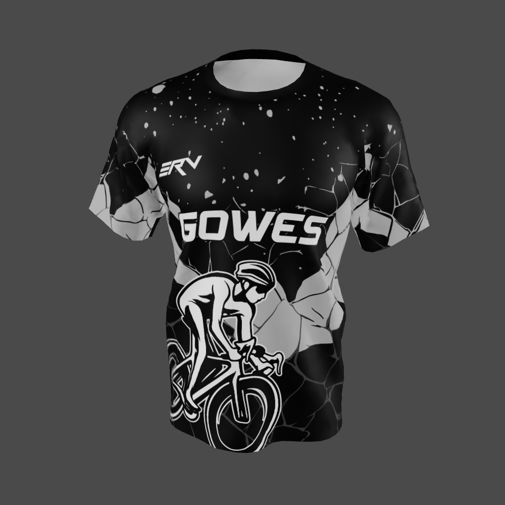 Jersey Gowes Geometric Abstrak