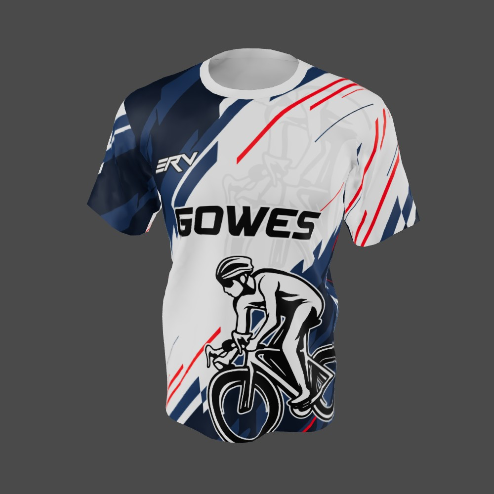 Jersey Gowes Modern dengan Aksen Dinamis