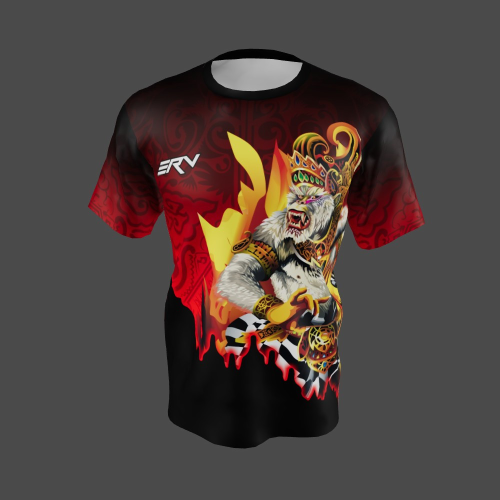 Jersey Instansi Motif Kera Bali