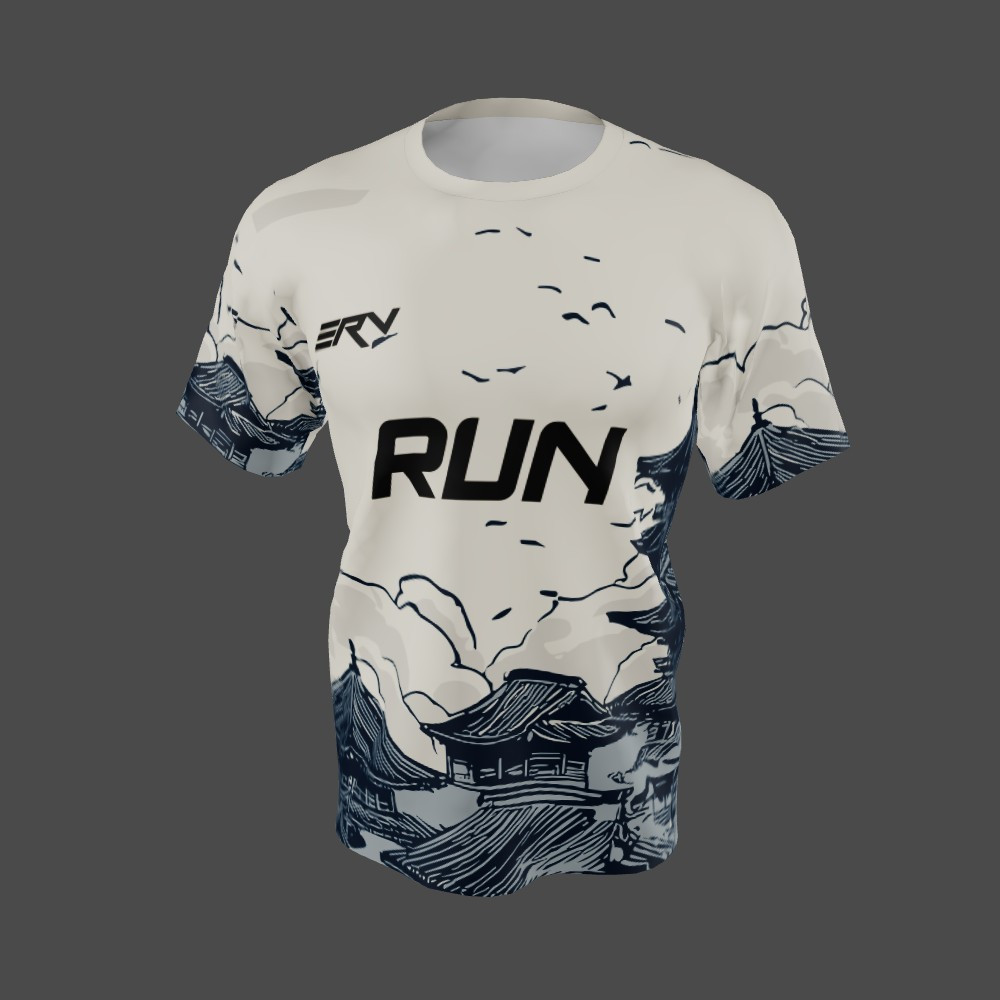Jersey Lari Desain Oriental Run