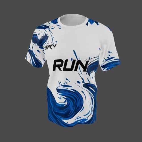 Jersey Lari Gelombang Biru