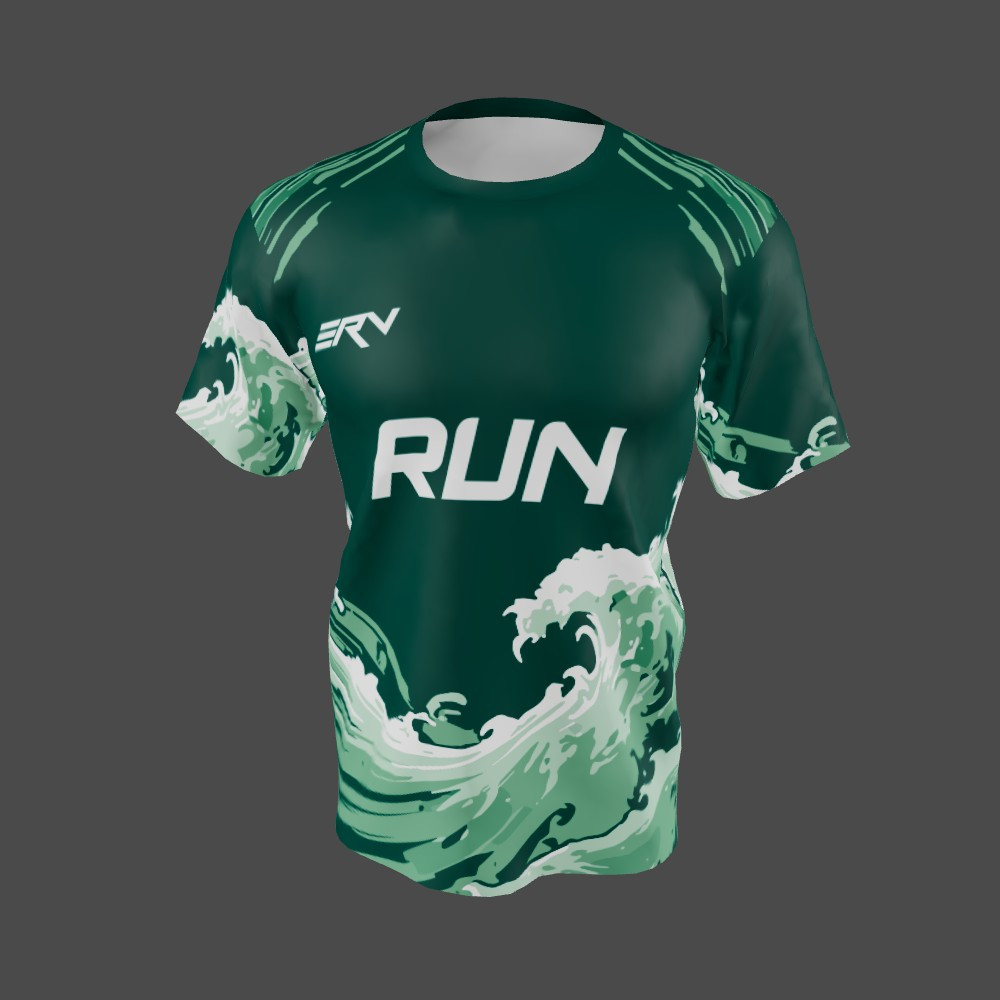 Jersey Lari Gelombang Hijau