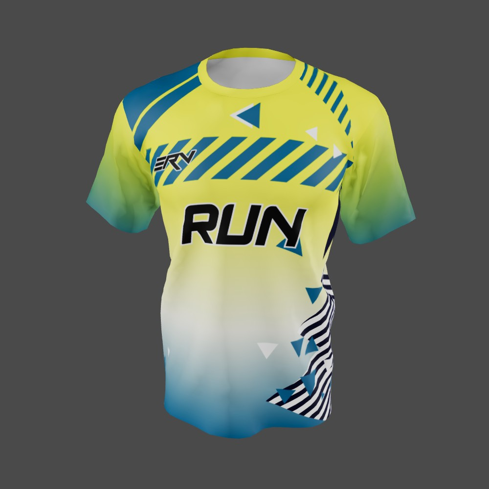 Jersey Lari Geometric Gradasi