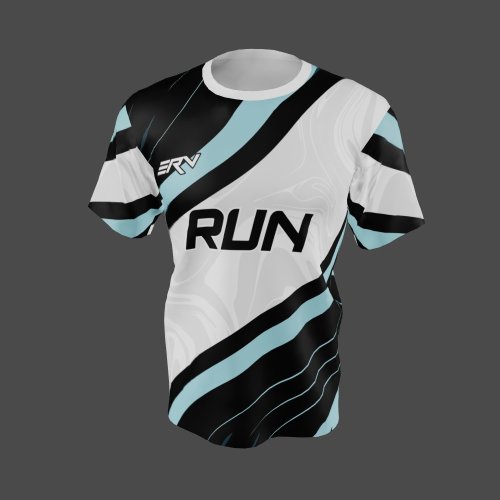 Jersey Lari Geometric Modern Run