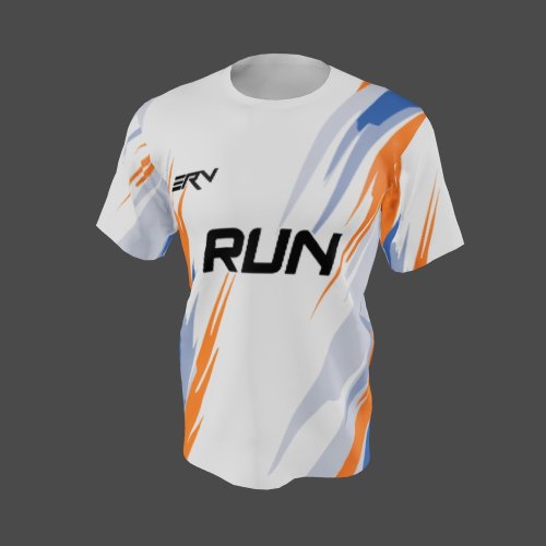 Jersey Lari Modern dengan Abstrak Dinamis