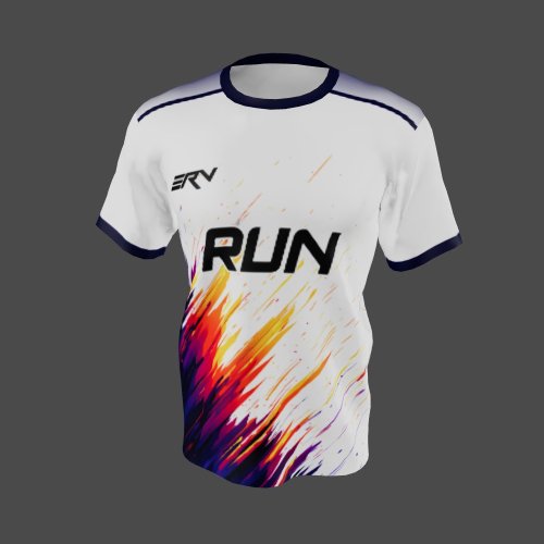 Jersey Lari Modern dengan Desain Abstrak