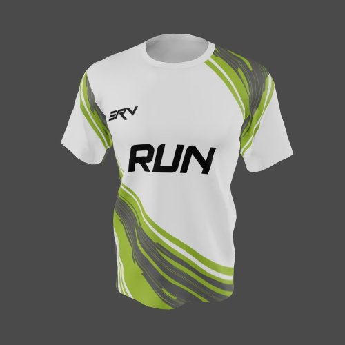 Jersey Lari Modern dengan Detail Geometric