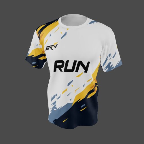 Jersey Lari Modern dengan Gaya Geometric