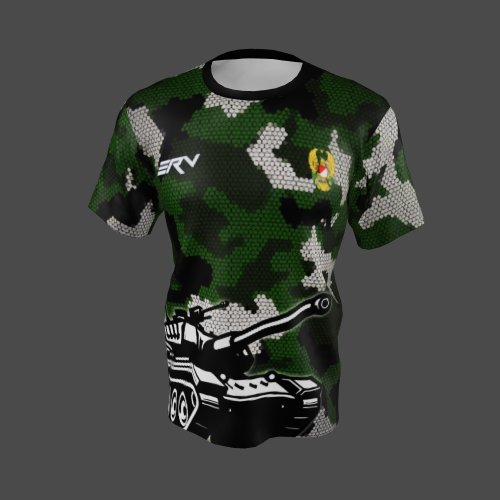 Jersey Militer Camo Hijau Hitam