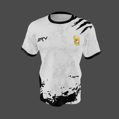 Jersey Militer Modern Abstract Putih Hitam