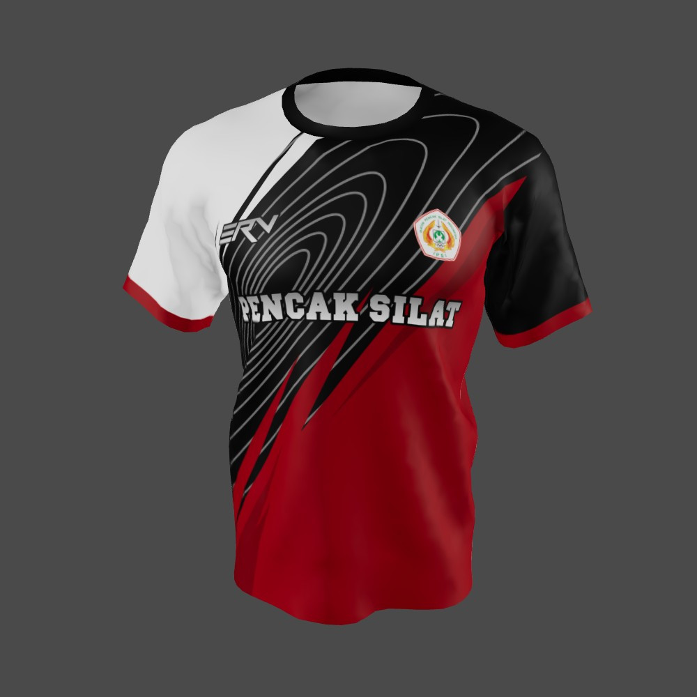 Jersey Pencak Silat Modern Geometric Liquid