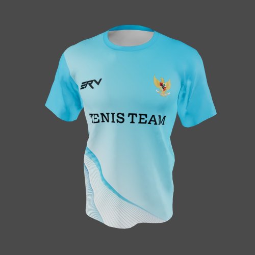 Jersey Tenis Minimalis Biru Muda