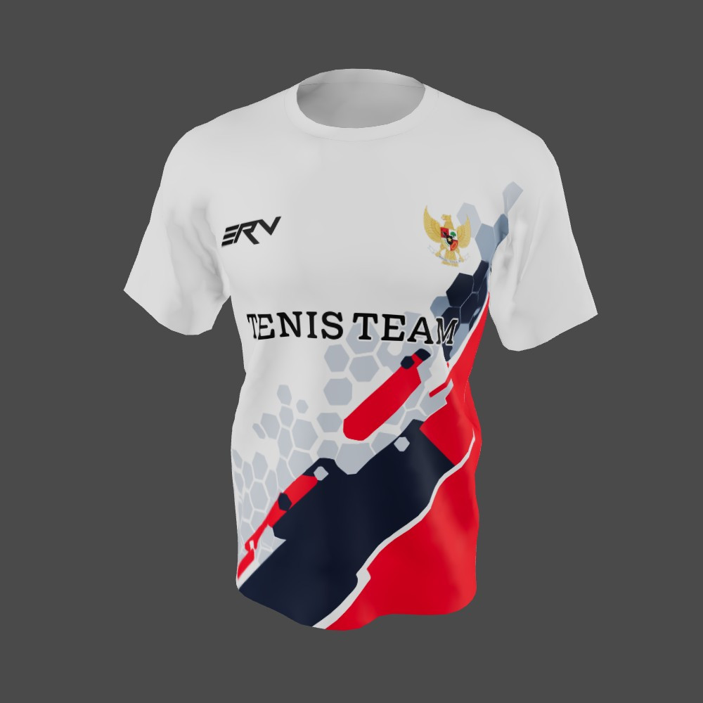 Jersey Tenis Team Geometric Modern