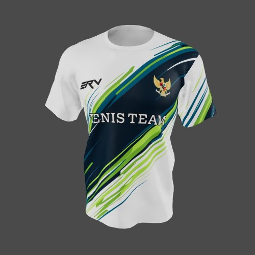 Jersey Tenis Team Modern Geometric Line