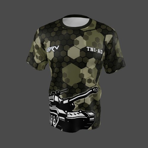 Jersey TNI-AD Camouflage Hexagon