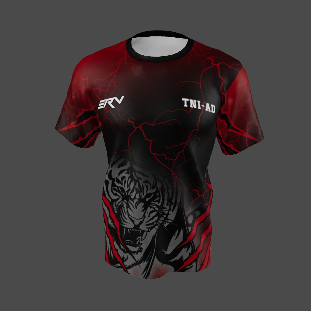 Jersey TNI-AD Motif Harimau